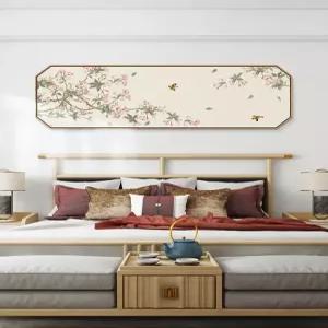 사각 팔각 꽃그림 액자 플라워 동양화 엔틱 대형 거실