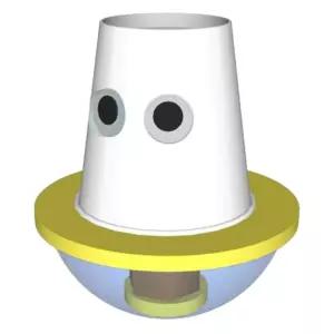 창작활동 무게중심 반짝이는 오뚝이 조립키트 5인용/ 방문수업용 교육기관 체험과학