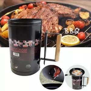 대형 캠핑용 원형 숯불 점화통 숯불 스타터 바베큐용 숯피우기