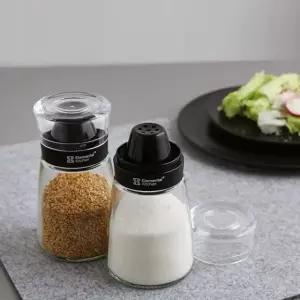 양념병 블랙 160ml 2P 조미료 고추가루 소금 후추통