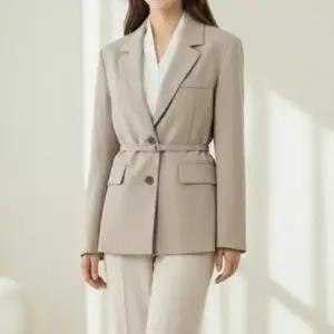 [다잇템] 여자 환절기 모임룩 혁대 빅사이즈 벨티드 자켓_24306423_588872