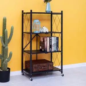 [무료배송] 접이식 선반 진열대 책장 원터치 폴딩 수납 선반 4단