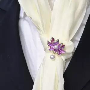 연꽃 브로치 디자이너룩 악세서리 여성브로치 어머니 해리네점빵 꽃핀 어버이날 불교