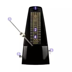 메트로놈 조율기 수동 악기 소품 뮤지션 필수 아이템