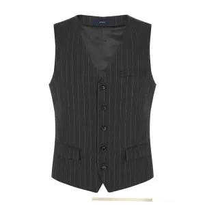 [바쏘] 프리미어 울 100 스트라이프 패턴 정장 베스트(BSY1VE56A)