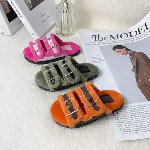 [보리보리/에이치오]털슬리퍼 털실내화 방한화 뮬 안감퍼