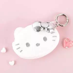 [보리보리/어린숨]산리오 헬로키티 키티 실버 인형 미니파우치 5cm 에어팟 케이스