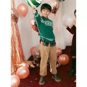 빈폴 BEANPOLE KIDS 곰돌이 페어아일 풀오버 니트 - 그린