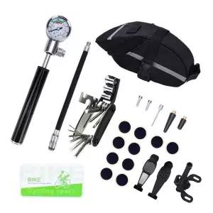 22종 자전거 다기능 휴대용 공구세트 파우치 자전거공구키트