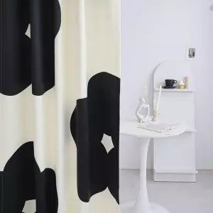 생활암막 플라워 커튼 블랙블룸 봉집형 135x210cm