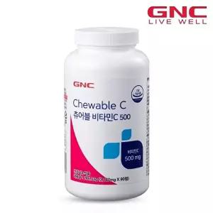[지엔씨][GNC] 츄어블 비타민 C 500 (90정) 3개월분_48030