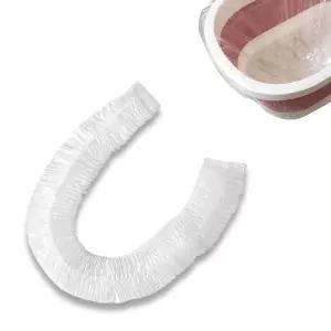 20개의 투명 일회용 페디큐어 라이너 풋 스파 및 페디큐어를 위한 깨지지 않는 발 패드 호텔 가정용 청결