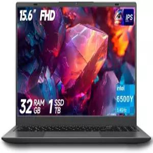 블루잉 15.6인치 노트북 컴퓨터 32GB RAM 1TB SSD 탑재 골드 6500Y(최대 3.4GHz) 1080P FHD IPS 디스플레이