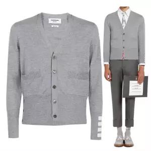 톰브라운 메리노 울 커프 가디건 MKC378A Y1002 055