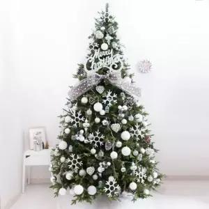 [텐바이텐]크리스마스 트리 나무 장식 풀세트 라인설정연그린 240cm 양면