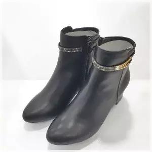 [탠디]122501  발목 보석 포인트 기모내피 여성 6CM굽 블랙 미셸 by 탠디_DG