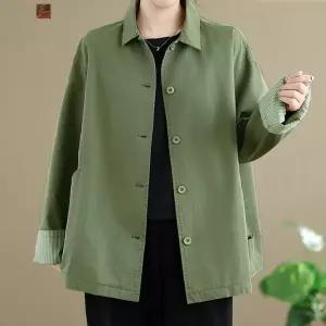 [퀸이즈][퀸이즈] [77까지]레츠루 베이직 카라 간절기 면 자켓