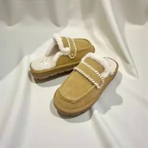 [갤러리아] 고세 데일리 여성 스웨이드 양털 플랫폼 방한 슬리퍼 GZO5F107 카멜 3cm