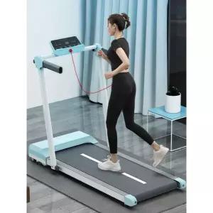 최신 홈핏 트레드밀 가정용 런닝머신 유산소 접이식 라이트블루 플래그십 51cm 패널