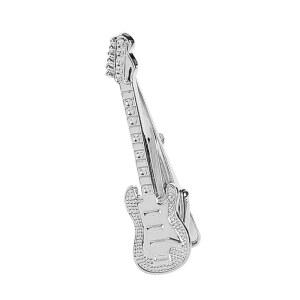 젠틀맨 타이 바 웨딩 비즈니스 공식 행사용 기타 클립 클래식 실버 패션 넥타이 핀치 남자친구 남편 데이트 참여를 위한 파티 생일 선물