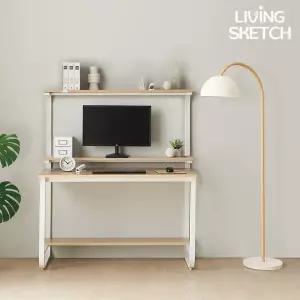 [리빙스케치] 국내제작 옥스퍼드 900 높은 선반형 2단 B타입 책상[착불]E0등급 컴퓨터 학생용