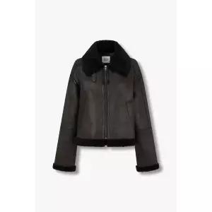 [STUDIO TOMBOY](대전신세계)카라배색 집업 무스탕 (9174461999)