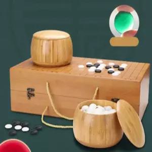 고급 바둑판 세트 서랍 대나무 바둑돌 바둑 테이블 원목 장기알 정통 바둑판세트 오목