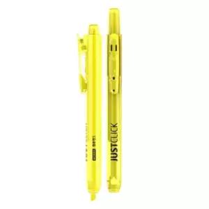 모리스 저스트클릭S 형광펜 MRH-105 노랑 노크식 개(1개입) (WFKFOK2)