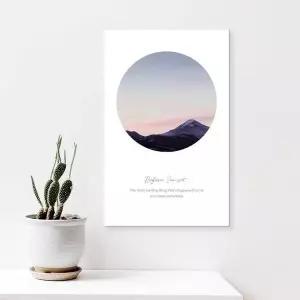 ( AFF984I7 출고옵션 - 35X35cm ) 감성 캔버스액자 비포선셋