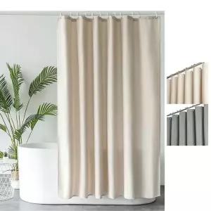 [룽스]패브릭 리넨풍 샤워 커튼 욕실 공간분리 180x200cm