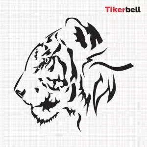 티커벨 호랑이01 대형 데칼스 TKL-20자동차튜닝 차량꾸미기 꾸미기 차량스 자동차스 익스테리어 테리어