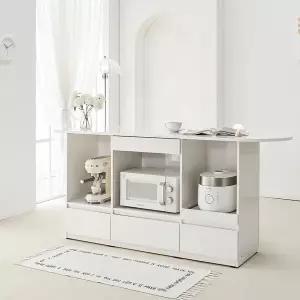 (수도권무료) 엠버M 1700 LPM 라운드 홈바 테이블 서랍형 BJM228