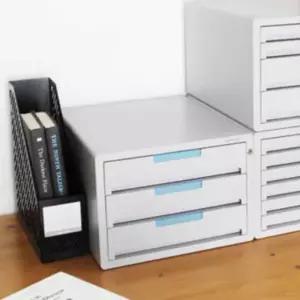 서류보관함 403MRC01 종이서랍장 키서류함 3단