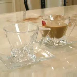 2P 홍차잔 크리스탈 커피잔 티컵 커피컵 찻잔 머그잔 카페컵