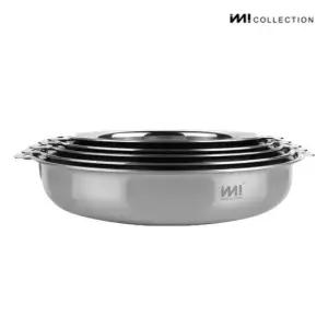 IMI 통3중 국산 IH 스텐 프라이팬세트 4종 인덕션 가스 스텐팬 전골팬 주방정리 수납 캠핑