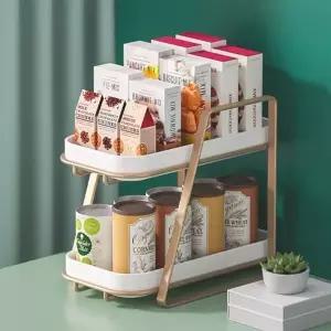 2단 주방 컵 정리대 양념통 수납 선반