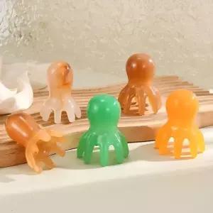 bns 문어 지압 괄사 두피마사지기 노란 두피 괄사 지압 꾹꾹이 문어마사지 머리지압