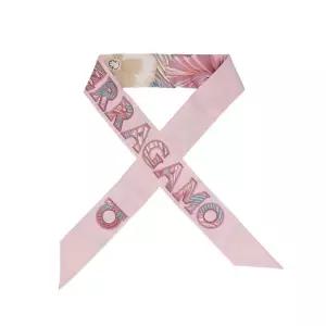 페라가모 32 1247 0789964 (321247 789964) 브레짜 프린트 스키니 트윌 실크 스카프