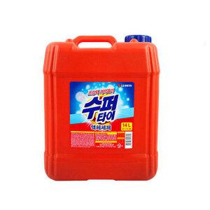 LG생활건강 수퍼타이 액체세제 14L 세탁세제 물비누 대용량 말통