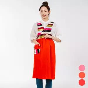 DAE129 명절 행사 색동 원피스 한복 앞치마