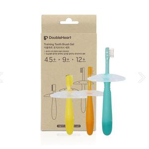 New 더블하트 유치 브러쉬세트(4.5개월부터)/칫솔세트