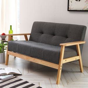 레오 원목 2인/쇼파