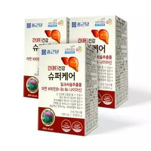 종근당 간건강 슈퍼케어 30정 3개 / 3개월분 밀크씨슬 실리마린 비타민 밀크시슬