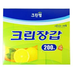 크린 비닐장갑 200매 위생 일회용장갑  크린랩  20개