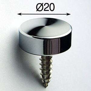 1단장식 다보볼트 20Ø 은색평형 (대포피스형)