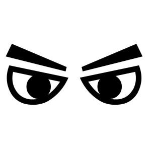 대성부품/차량용 눈동자 스티커/화난눈 테이프/트럭/반사테이프/추돌방지/반사스티커/화물차/1톤/버스/눈알