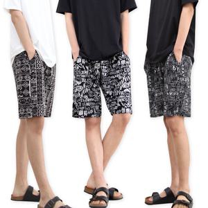 남자 쿨팬츠 까실이5부 남성 쿨바지 밴딩 아이스 몸빼 빅사이즈 여름 잠옷 작업복 하의