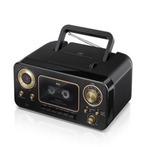 브리츠 레트로 디자인 아날노그 CD카세트 FM AM 휴대용 라디오 고감도 탁상용 휴대용/igt3