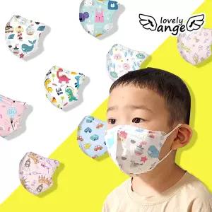 러블리앙즈 NEW 4겹 프리미엄 3D입체 30매+1매 유아 아기 어린이 마스크 초소형 새부리형