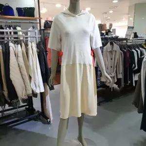 시슬리/애플아울렛/니트 배색 후드 루즈핏 원피스 SAKO39031